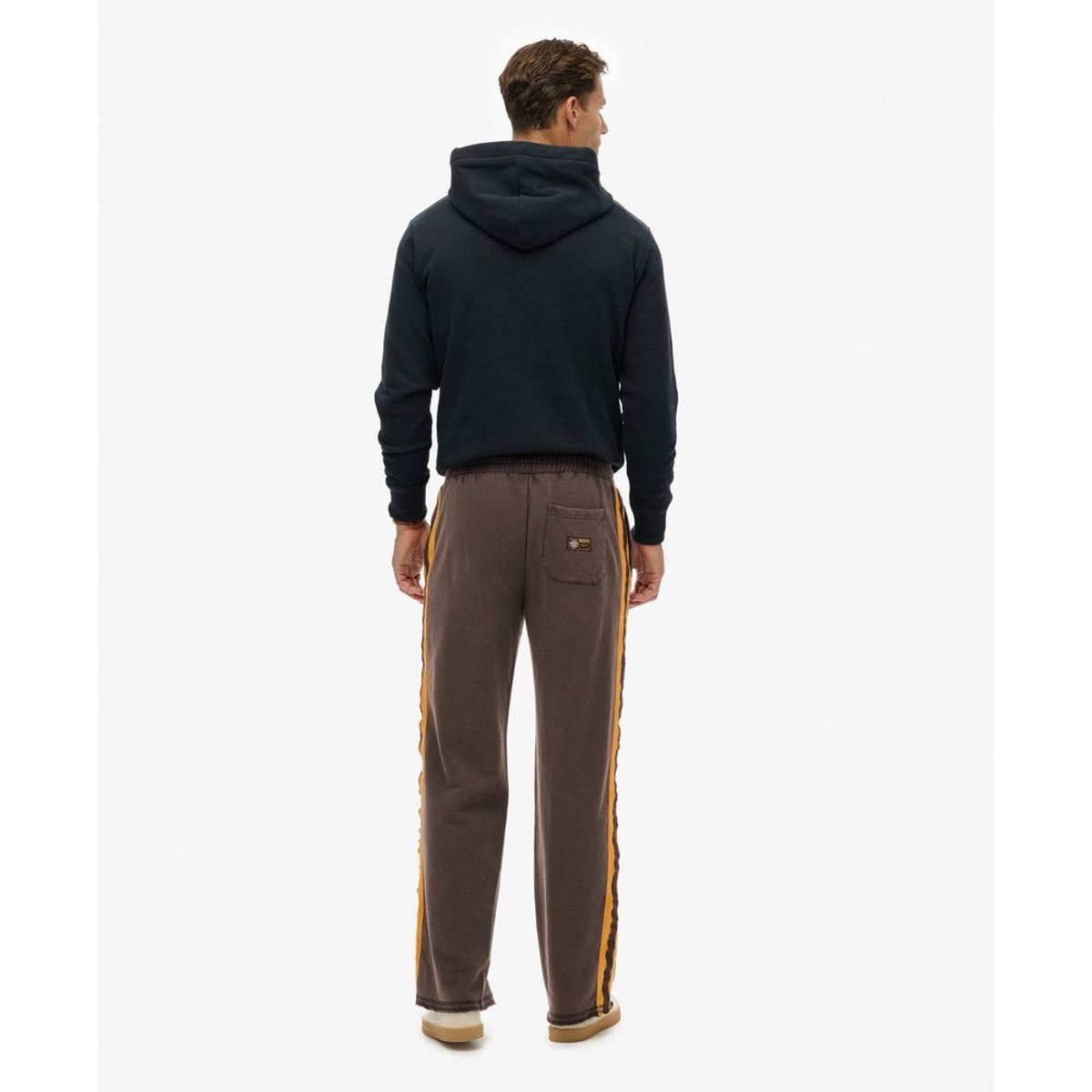 Pantalon de survêtement Athletic Fives marron délavé/doré track, SUPERDRY
