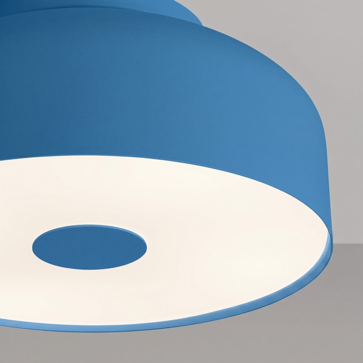 Plafonnier Acier Bleu E27 4 OMIQ bleu, EDEN