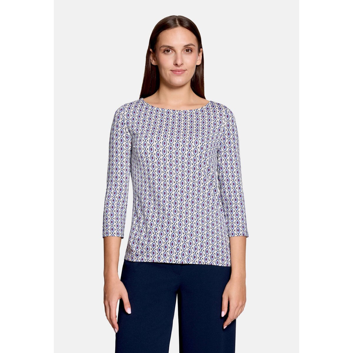 T-shirt basique à encolure bateau red/blue, BETTY BARCLAY