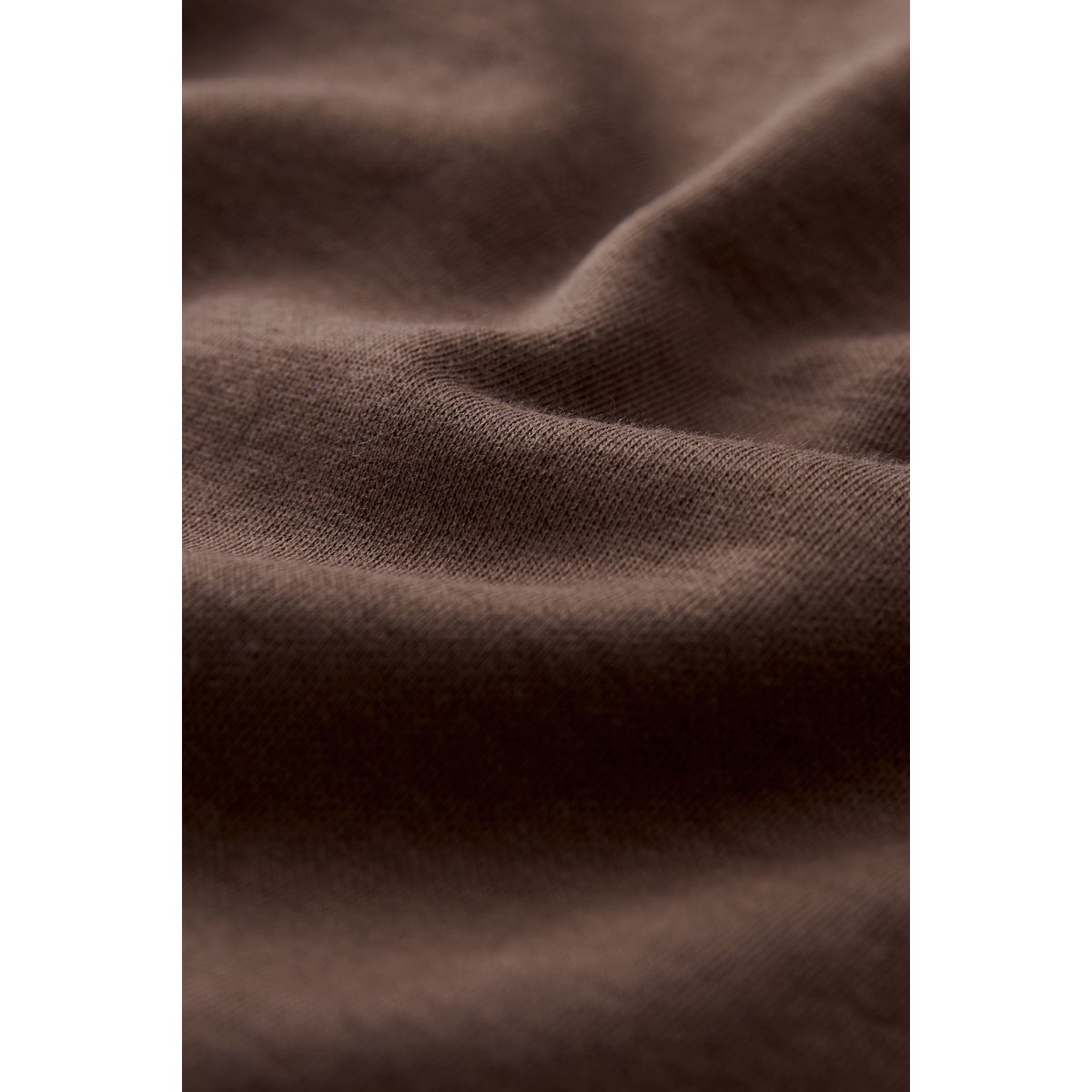 T-shirt ras du cou épais à manches courtes marron chocolat, NEXT