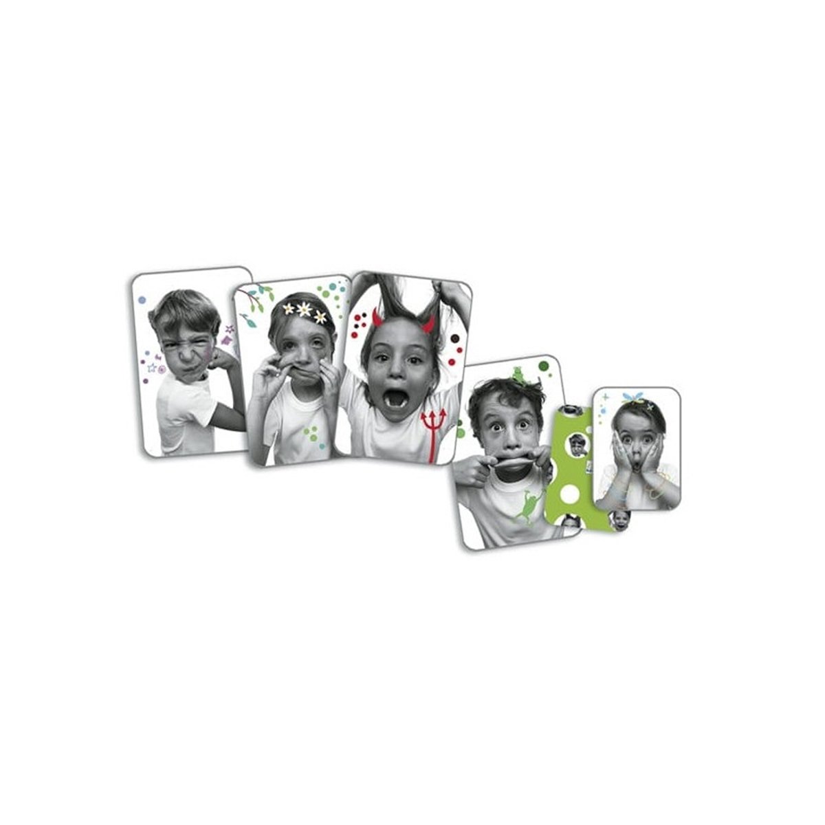Jeu de cartes - Grimaces multicolore, DJECO