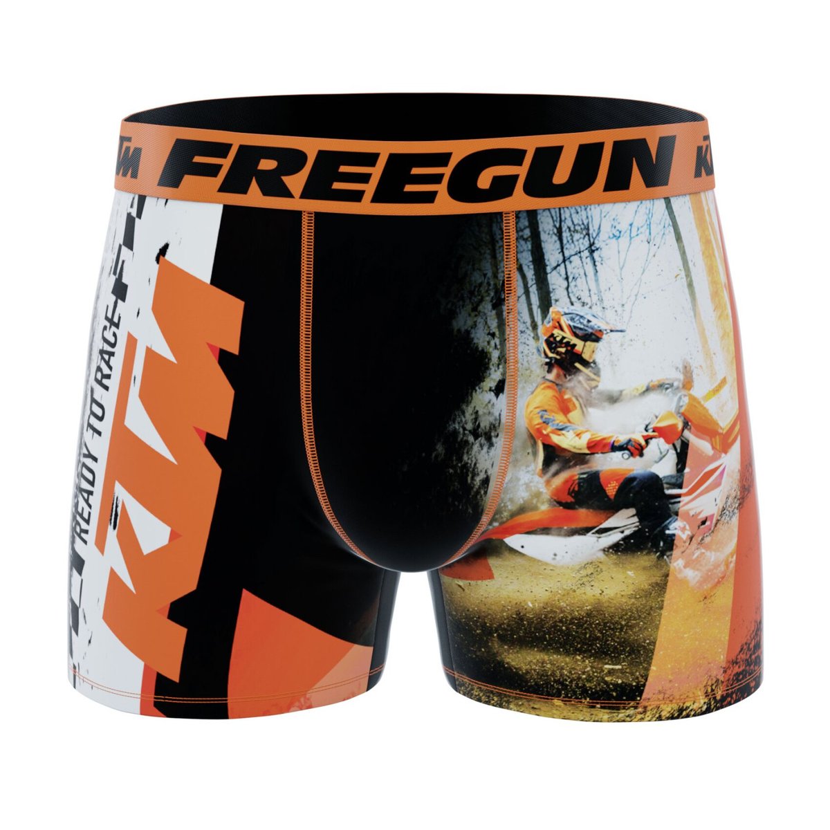 Lot De 3 Boxers Ktm orange/noir/blanc, FREEGUN