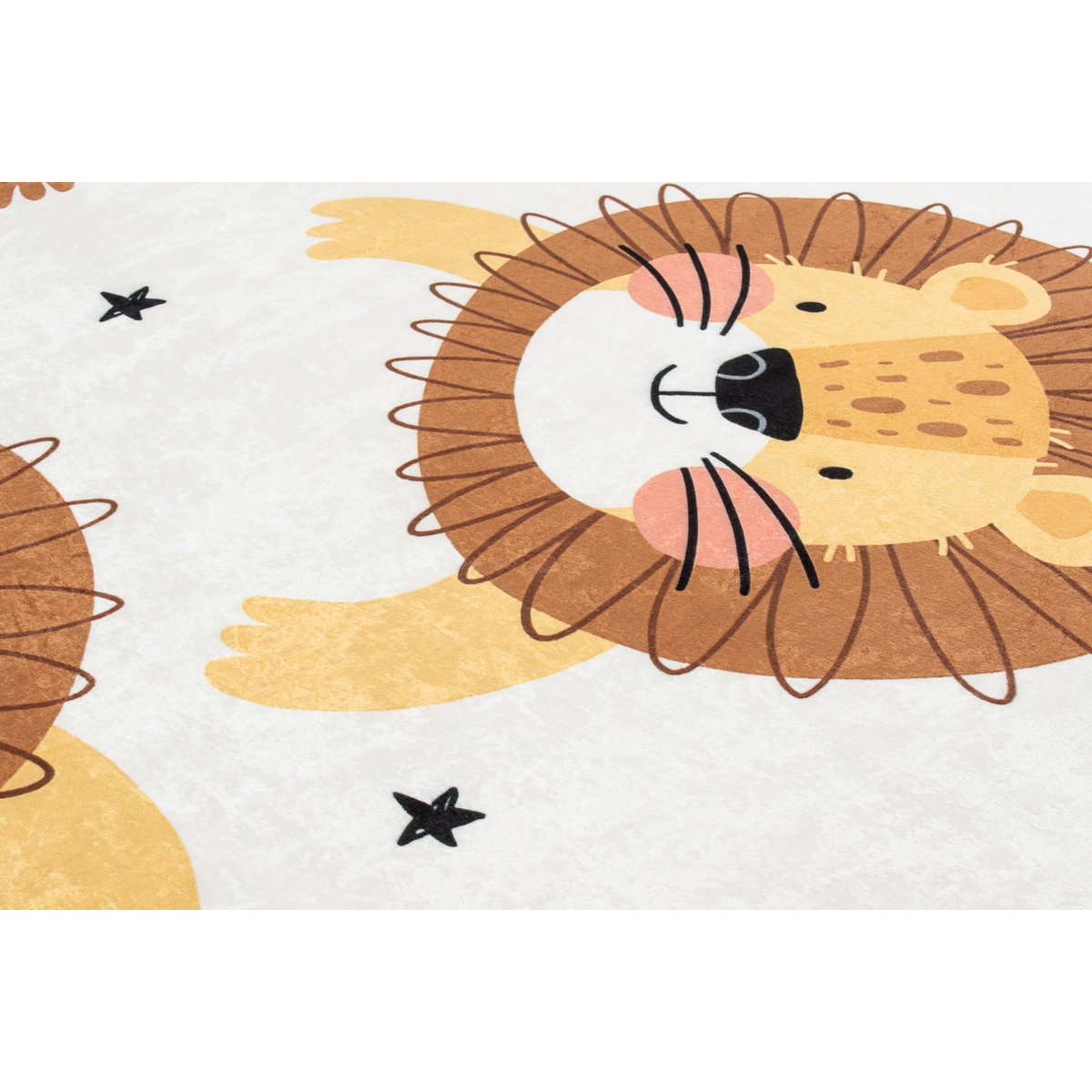 Tapis enfant lions HAPPY crème, NAZAR RUGS