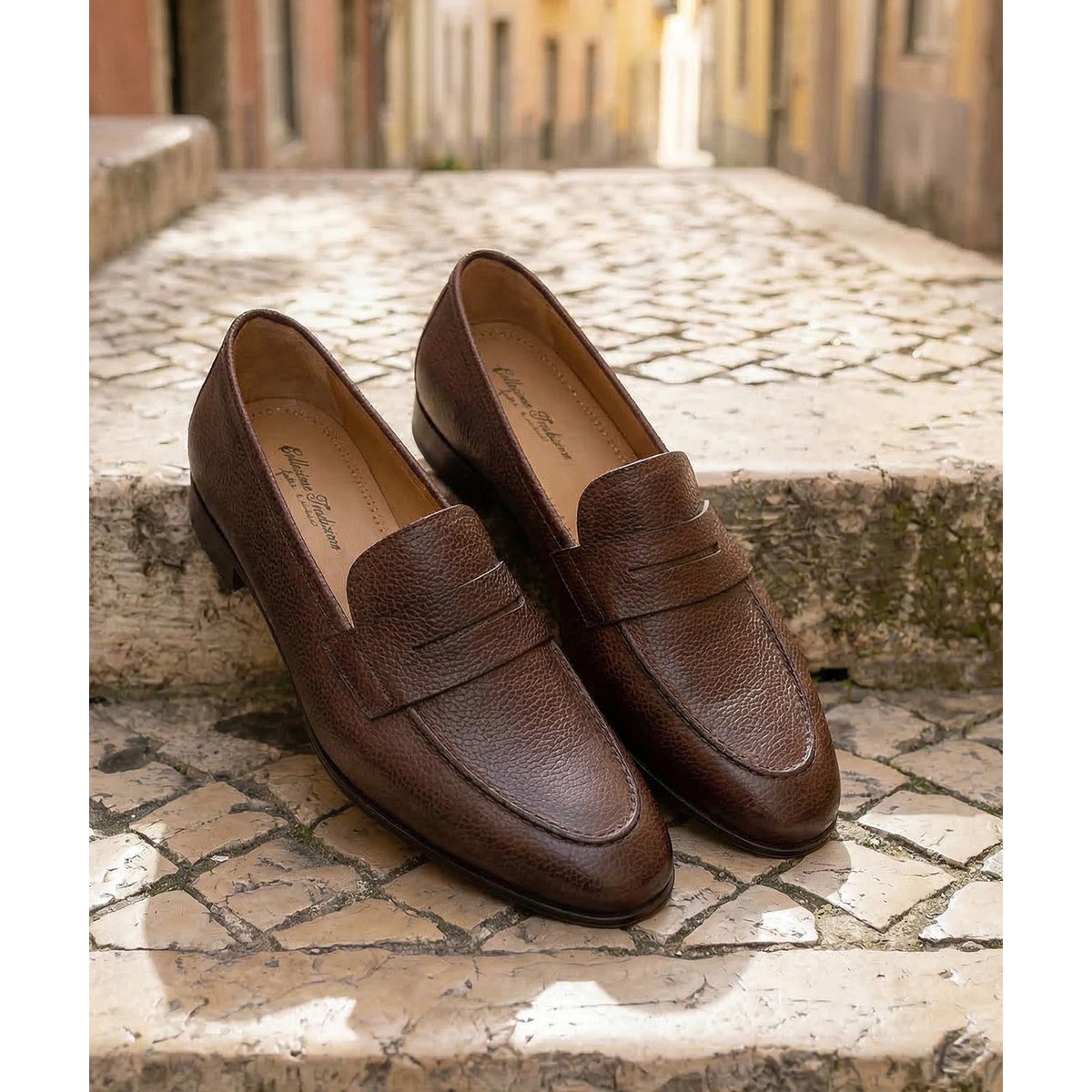 Mocassin cuir MARCO marron patiné, FINSBURY