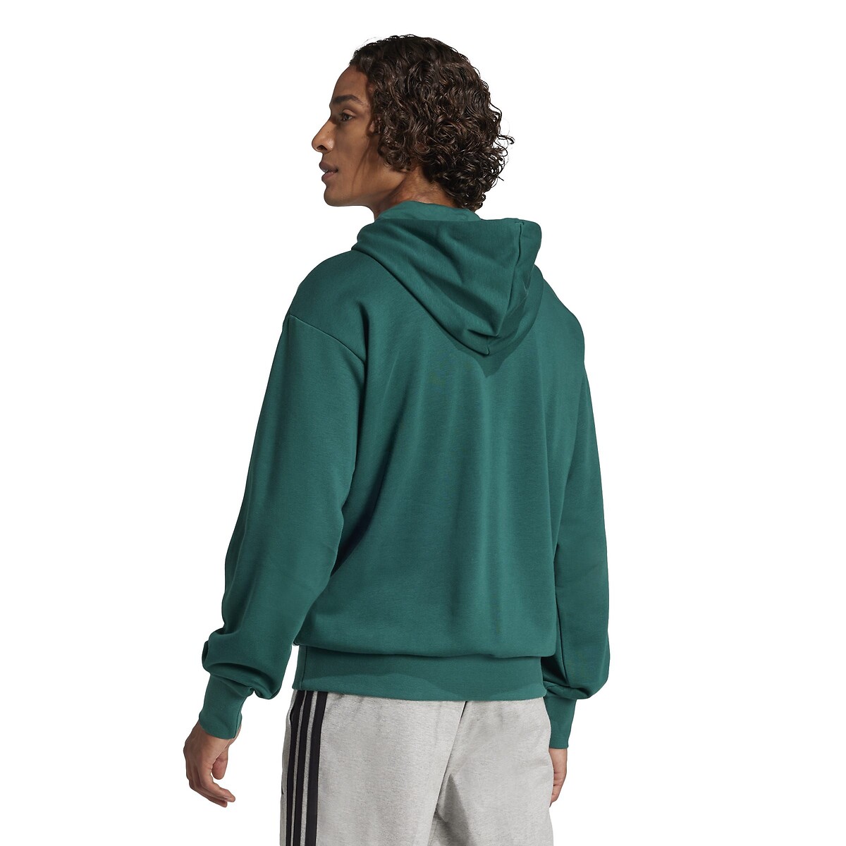 Sweat à capuche col rond vert, ADIDAS SPORTSWEAR
