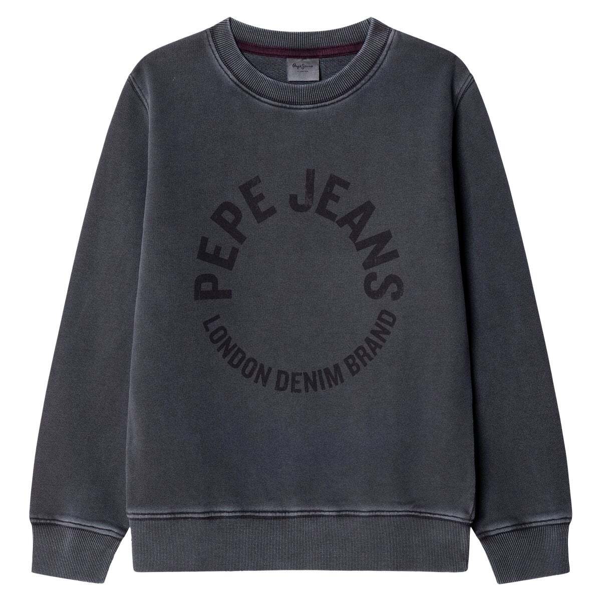 Sweat-Shirt Coupe Regular À Col Rond gris charbon, PEPE JEANS