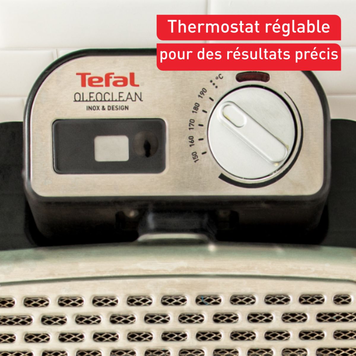 Friteuse semi-professionnelle FR804110 oleoclean pro couleur unique, TEFAL
