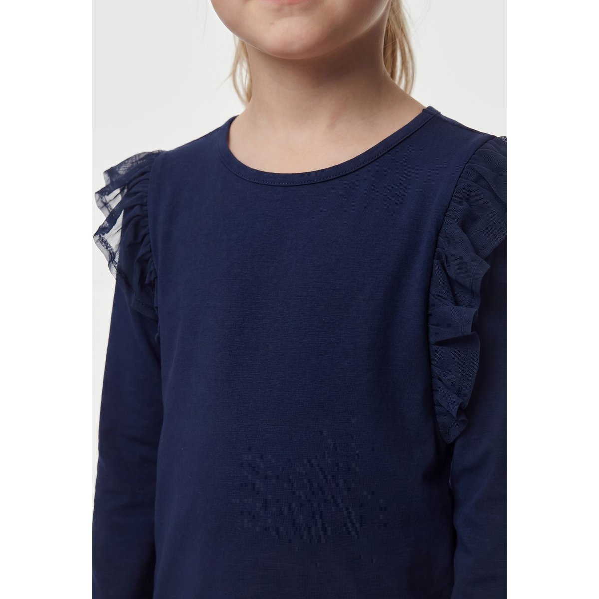 T-Shirt À Volants bleu foncé, GUESS KIDS