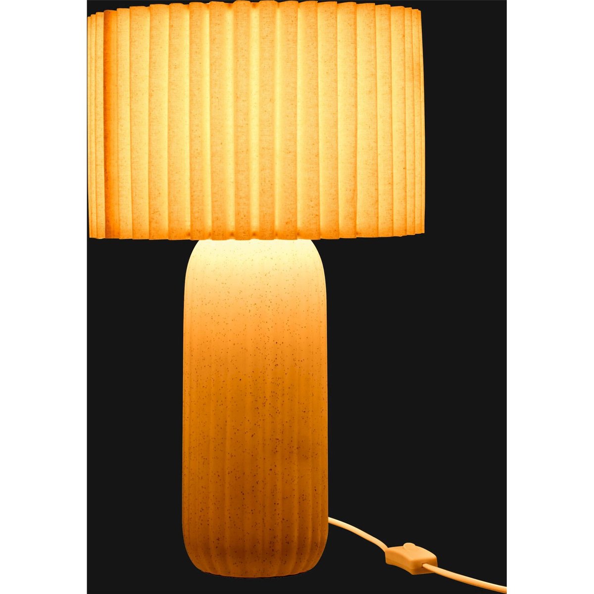 Lampe de table en poterie blanc cassé, RECOLLECTION