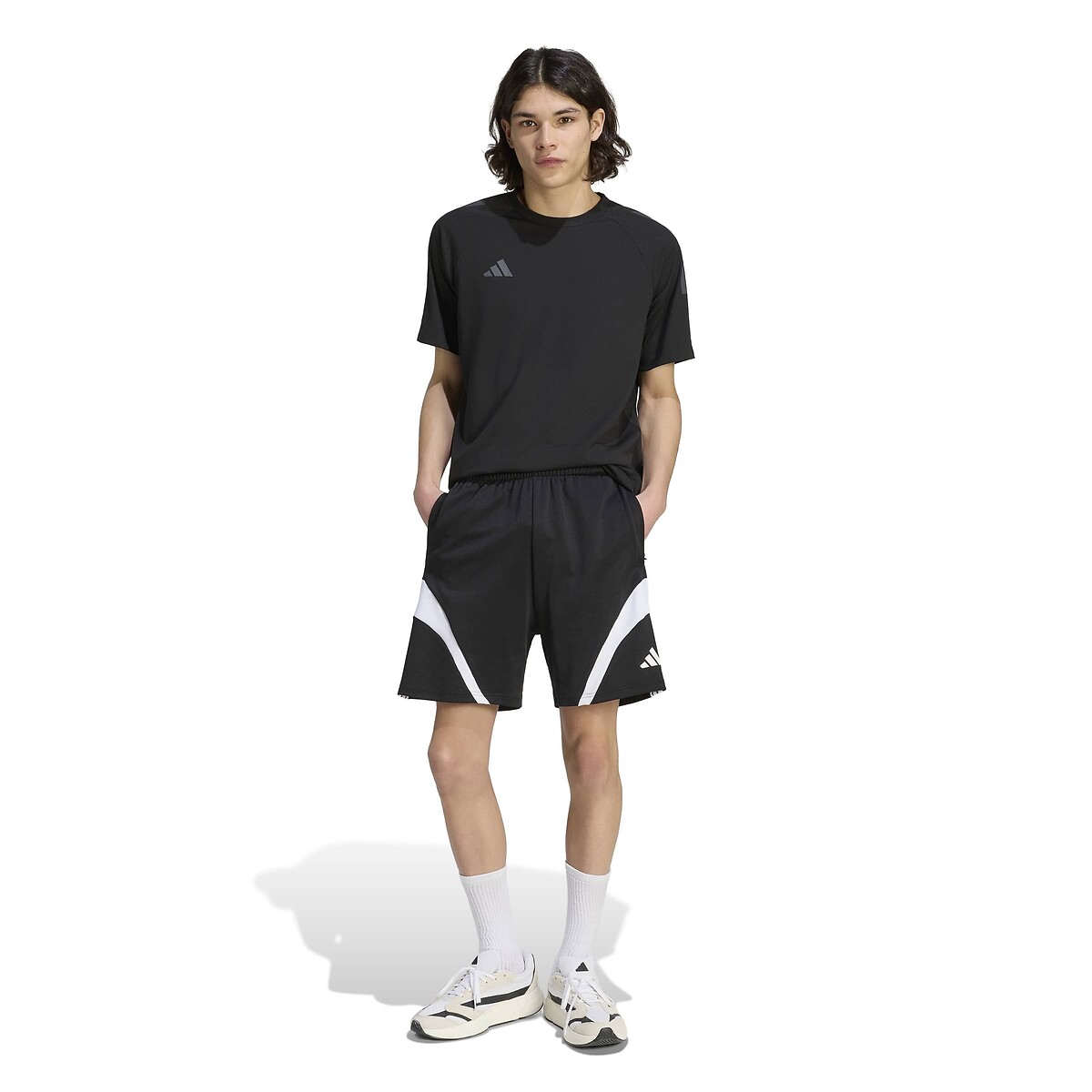 Short loose fit, HOUSE OF TIRO noir, ADIDAS SPORTSWEAR