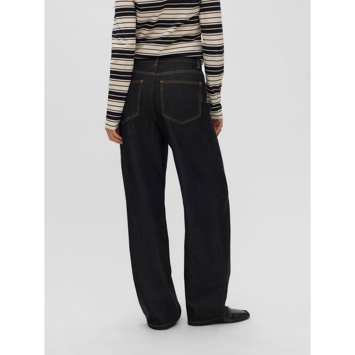 Jean Baggy Fit dark grey denim 1, VERO MODA