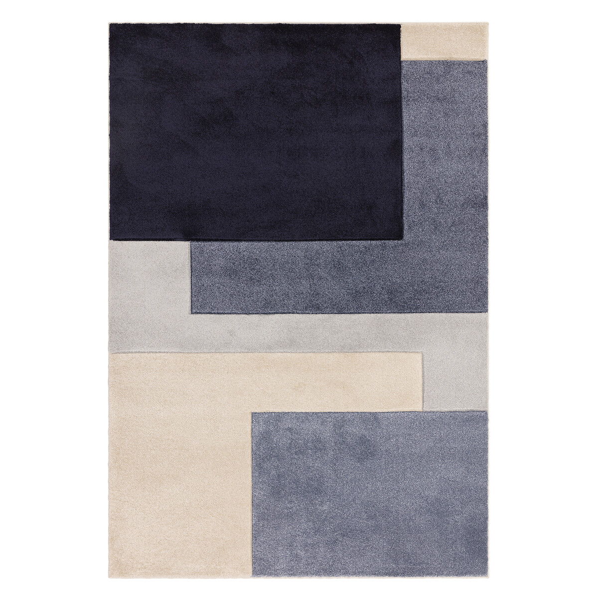 Abstract Blocks Pattern Rug blue, ÉDITÉ