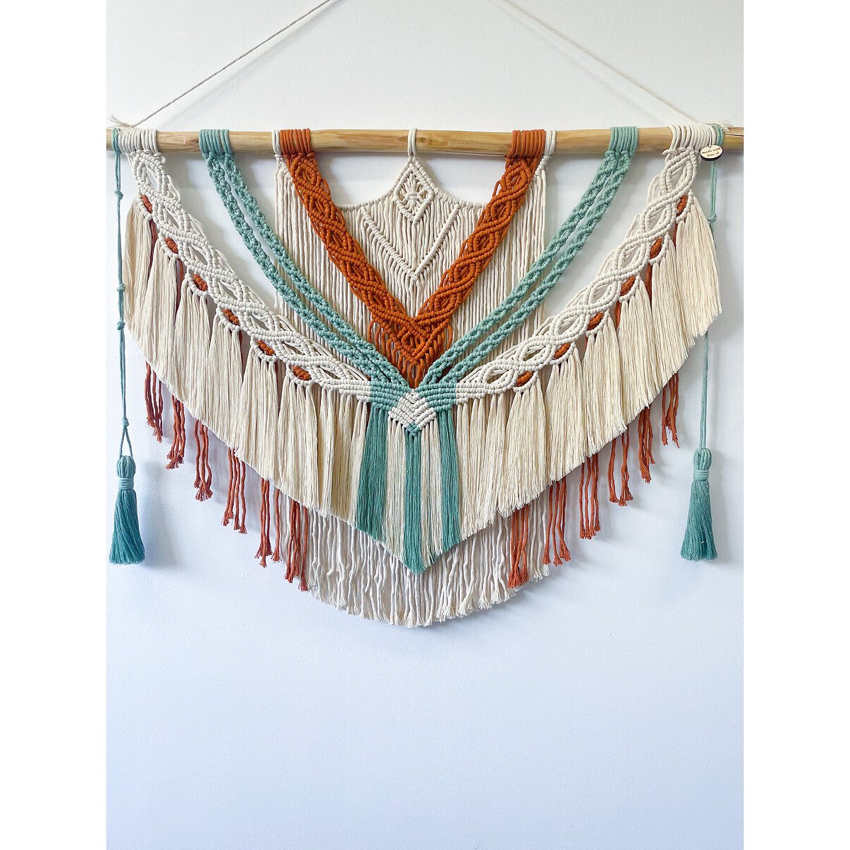 Decoração de parede em macramé PATTY, Macramar multicolor, MACRAMAR