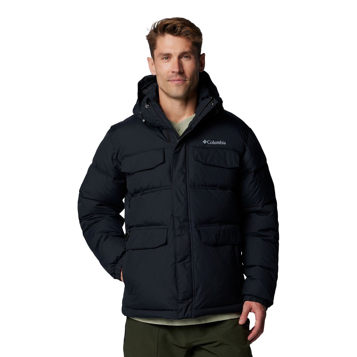 Landroamer Hooded Padded Jacket black, COLUMBIA