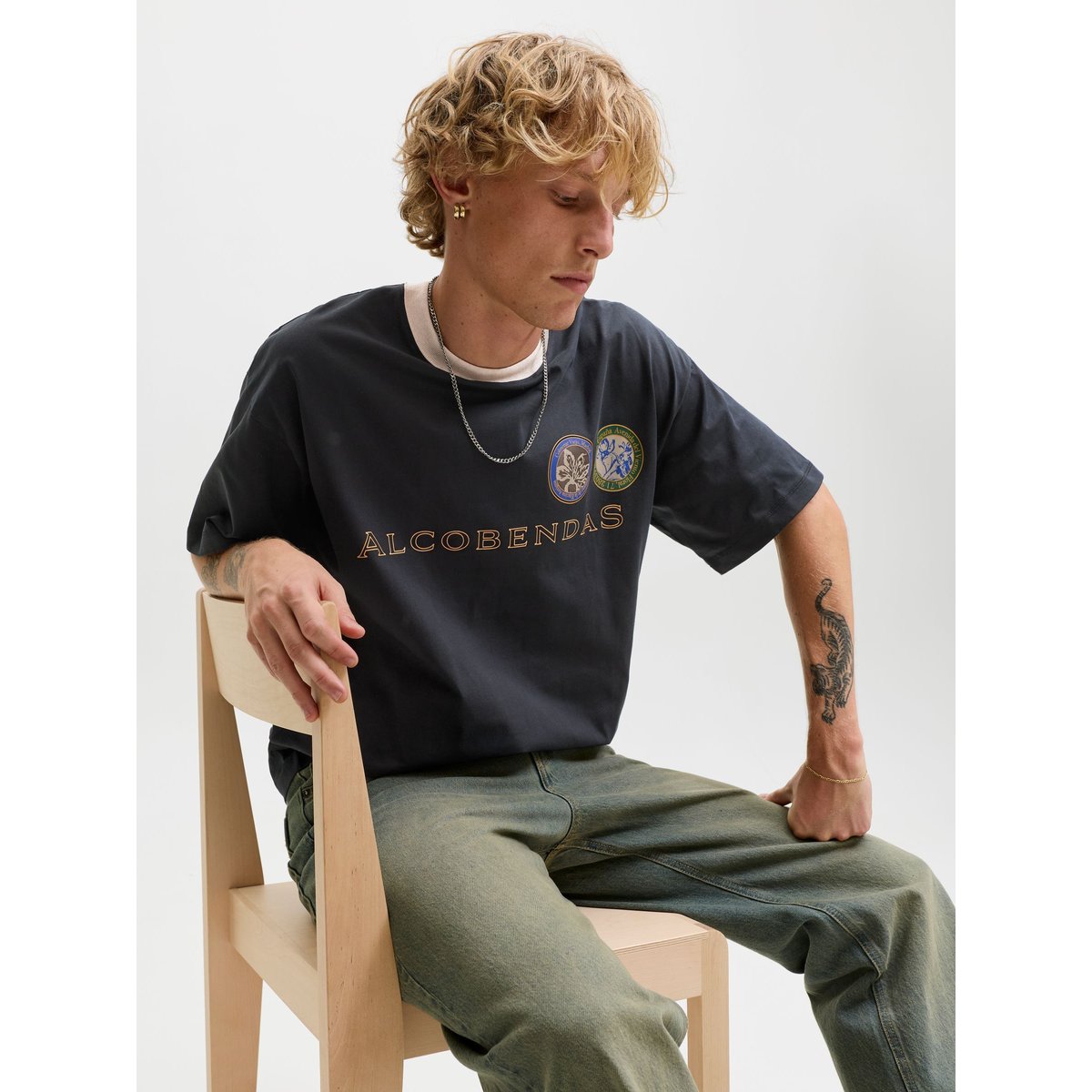 T-Shirt black 1, JACK & JONES