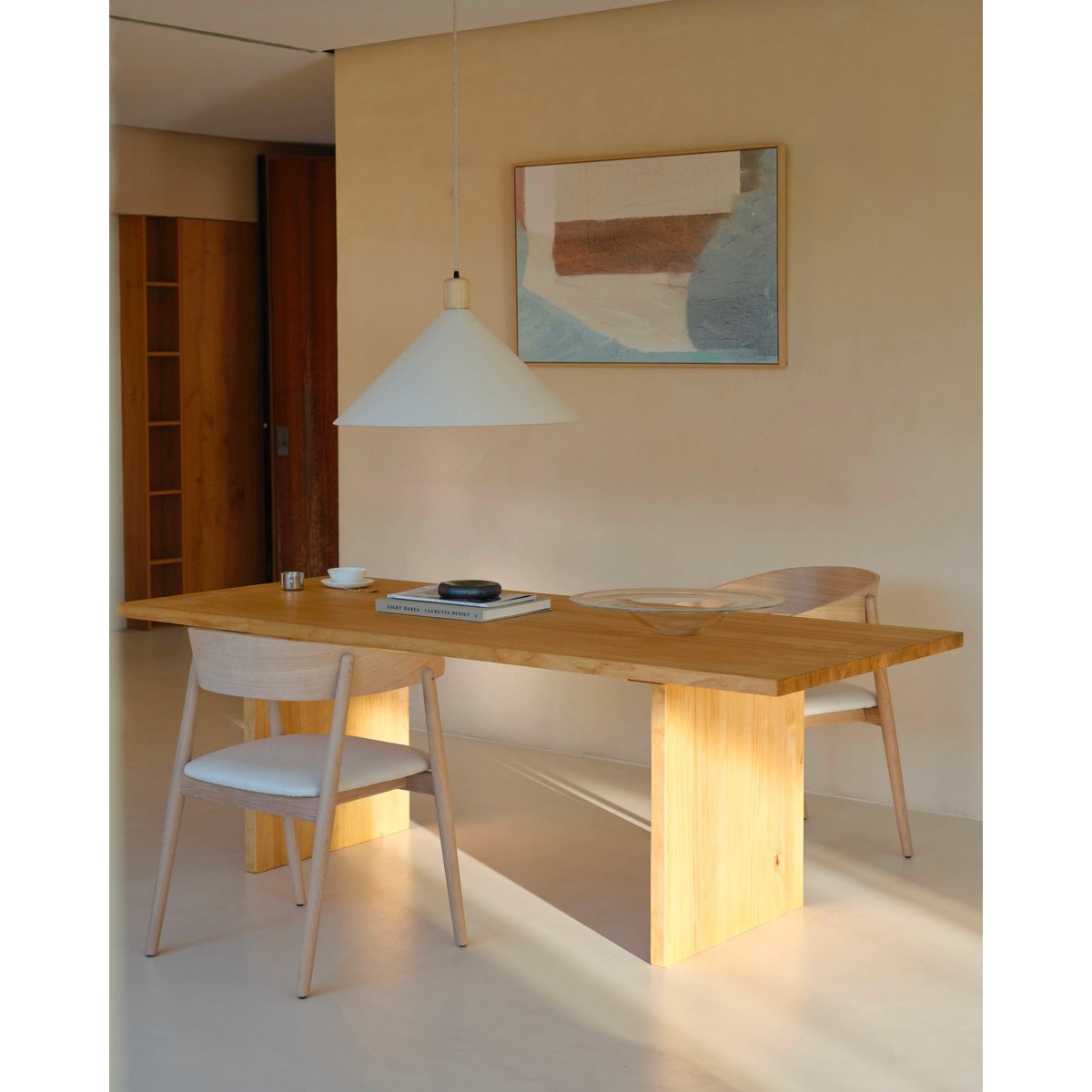 Table à manger en bois 140 cm - MAIA couleur unique, HANNUN