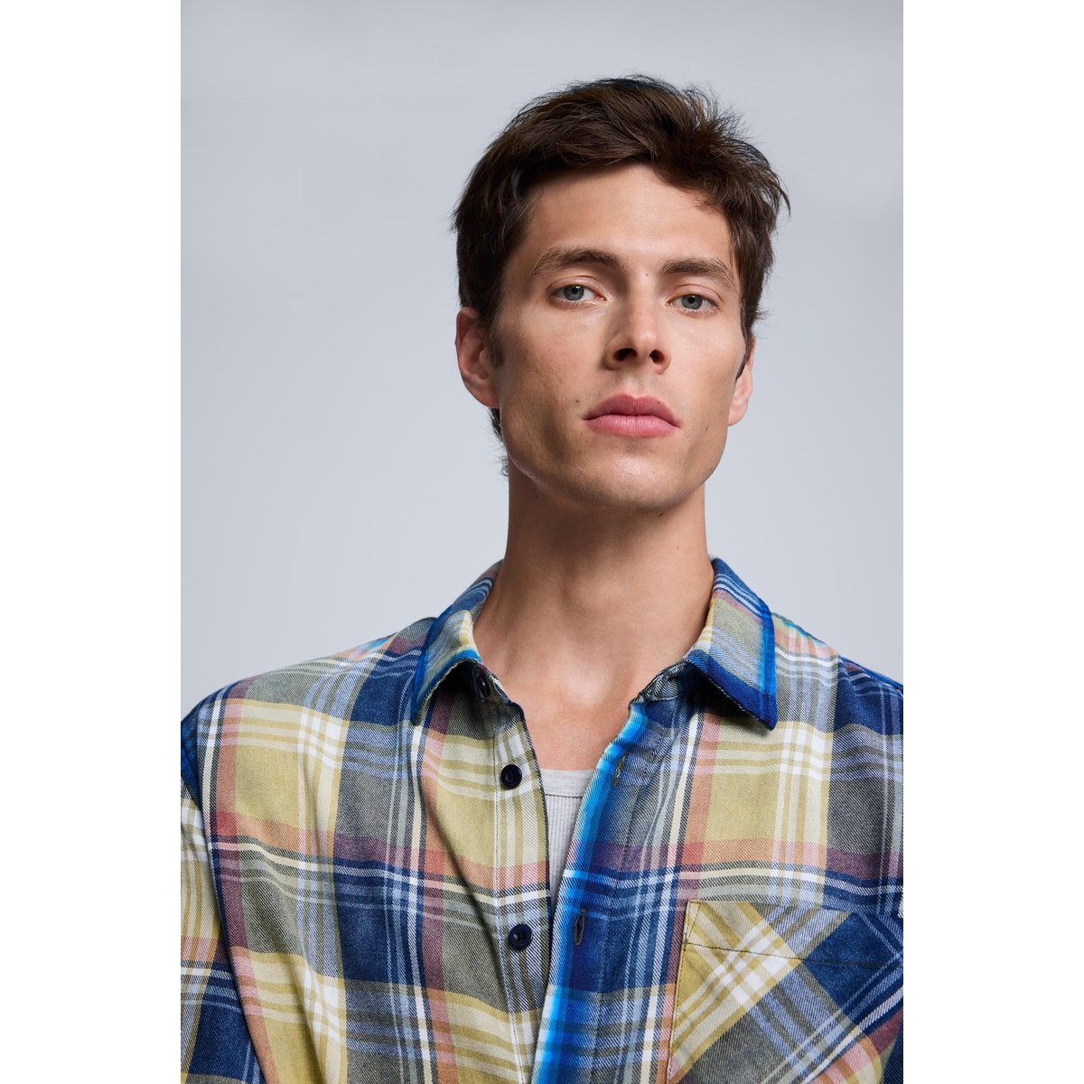 chemise à carreaux spray vert, DESIGUAL
