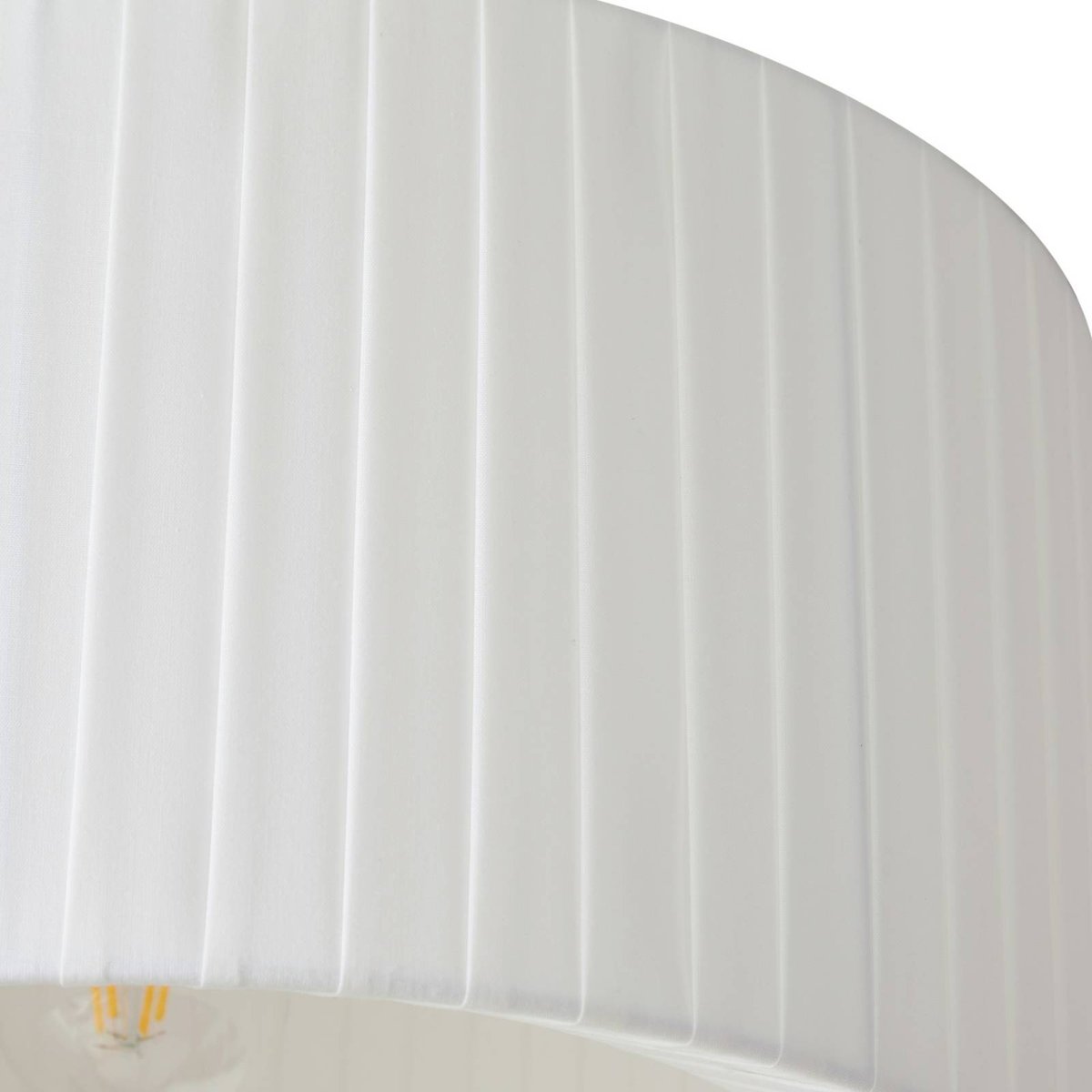 Plafonnier en textile, Virelle blanc, LINDBY