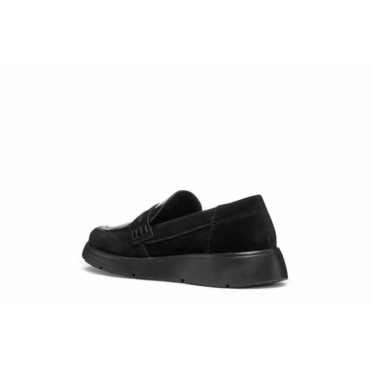 Arlara Breathable Wedge Loafers in Leather black, GEOX