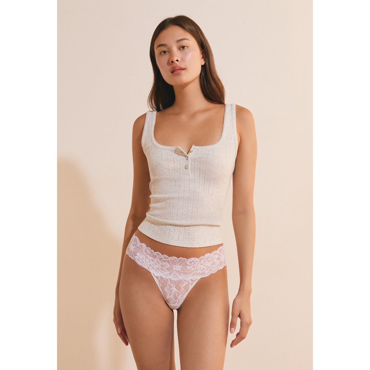 String en dentelle SWEET blanc, ETAM