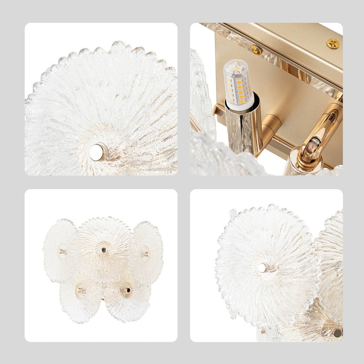 Applique en plâtre moderne, Tjada blanc, LINDBY