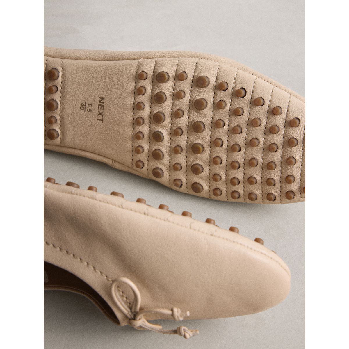 Ballerines en cuir n. premium blanc, NEXT