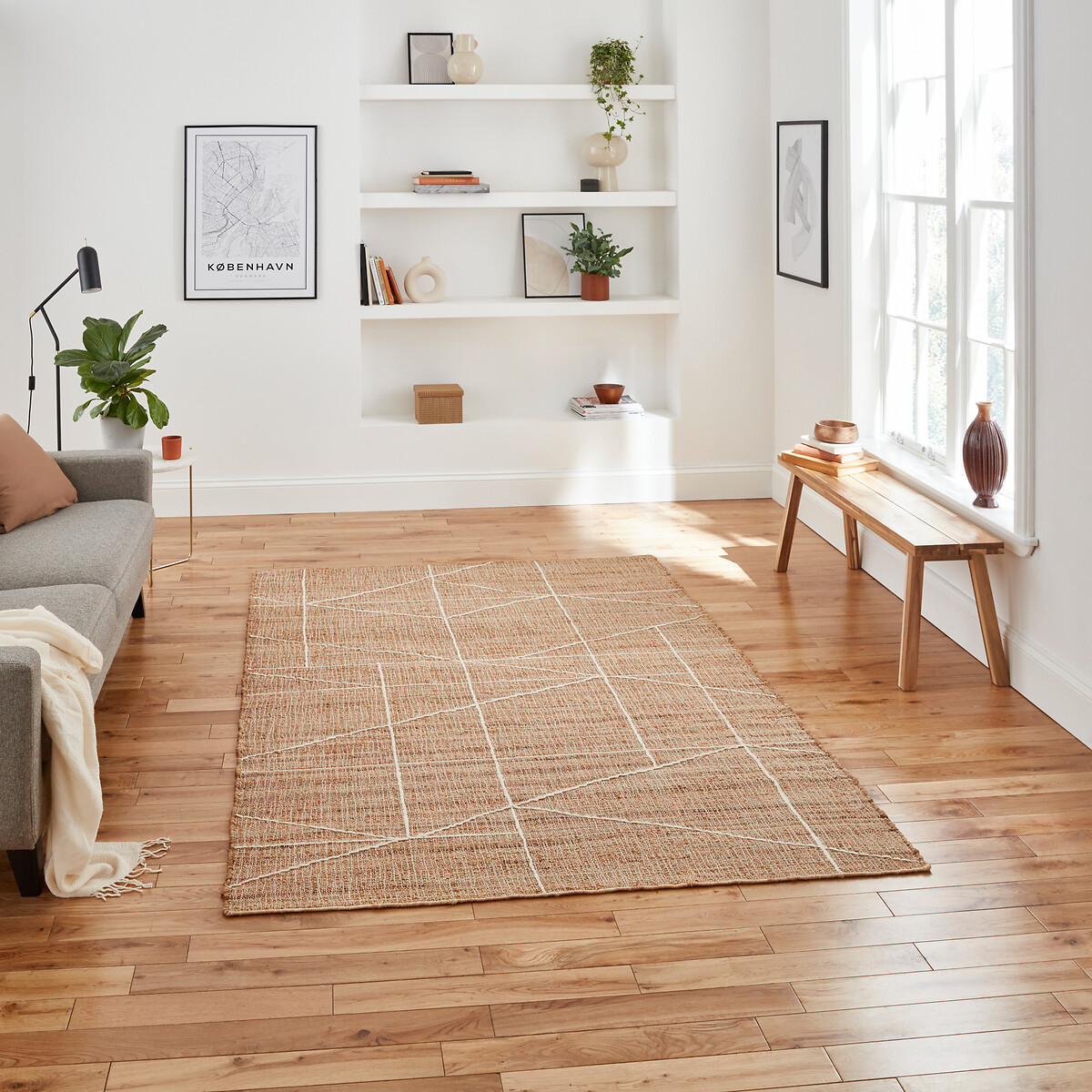 Bazaar Jute Natural Rug natural, ÉDITÉ