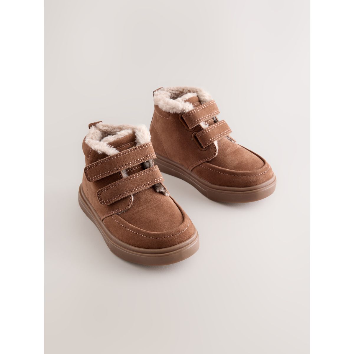 Bottes zippées et doublées marron fauve, NEXT