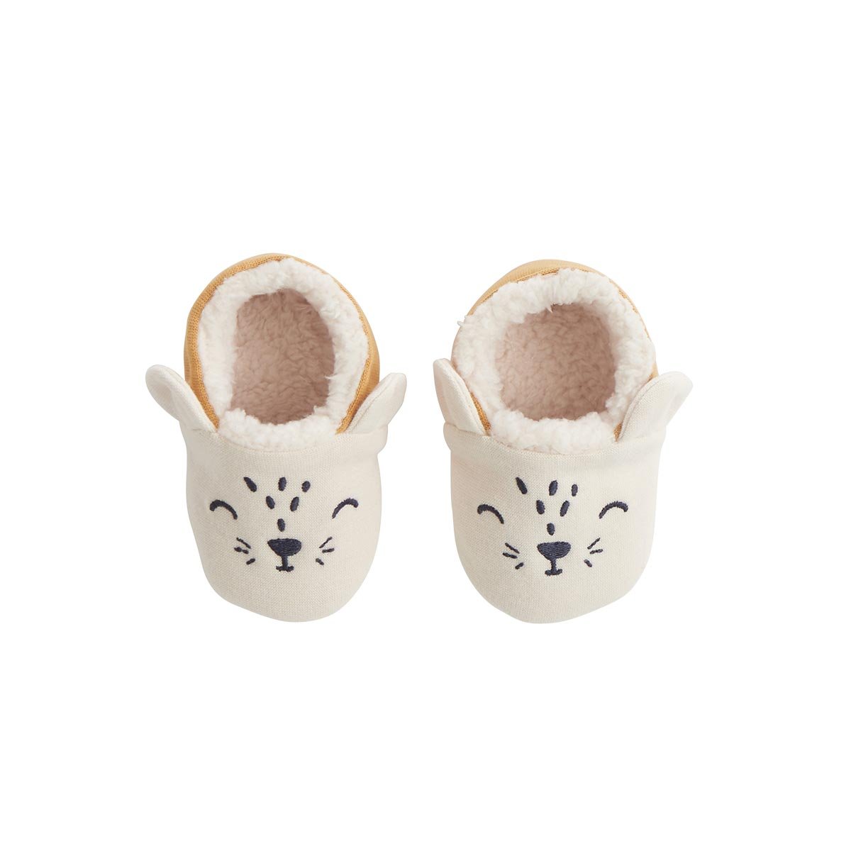 Chaussons bébé Charly ocre, PETIT BEGUIN