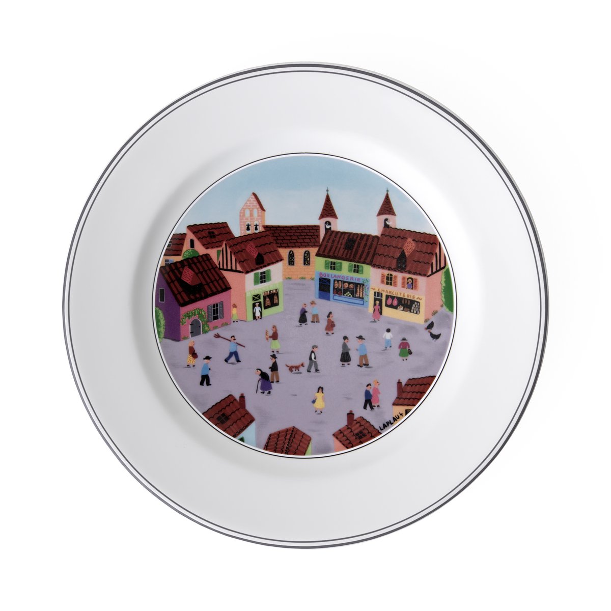 Assiette À Dessert, Village DESIGN NAIF multicolore, VILLEROY & BOCH