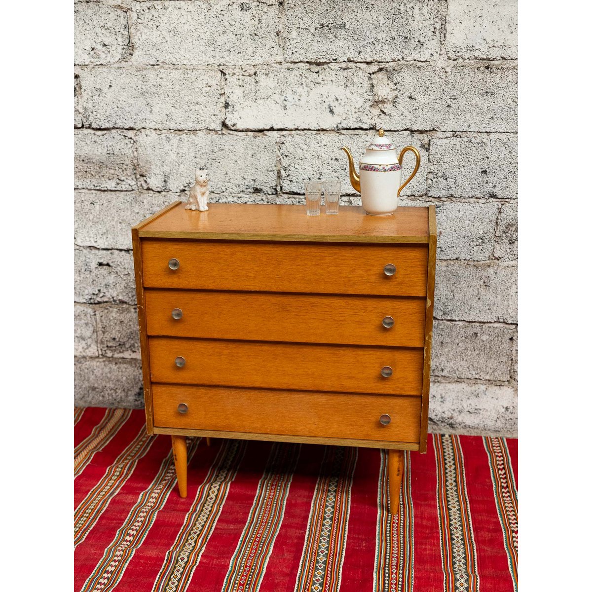 Commode symétrique Olga N°708 - Bon état beige, DEBONGOUT