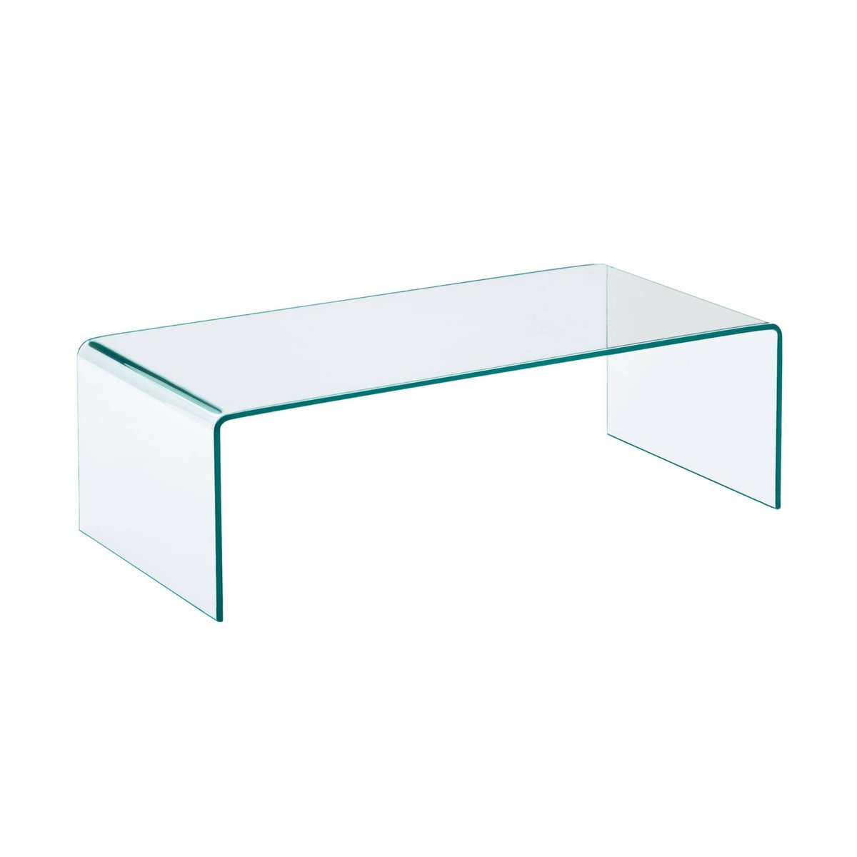 Table basse rectangulaire verre trempé GLINTZ transparent, SWEEEK
