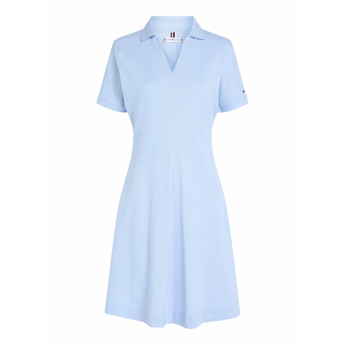 Robe-polo rayée évasée bleu, TOMMY HILFIGER