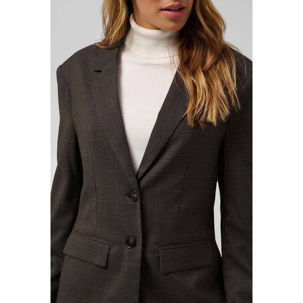 Blazer gris dark grey check, KAFFE