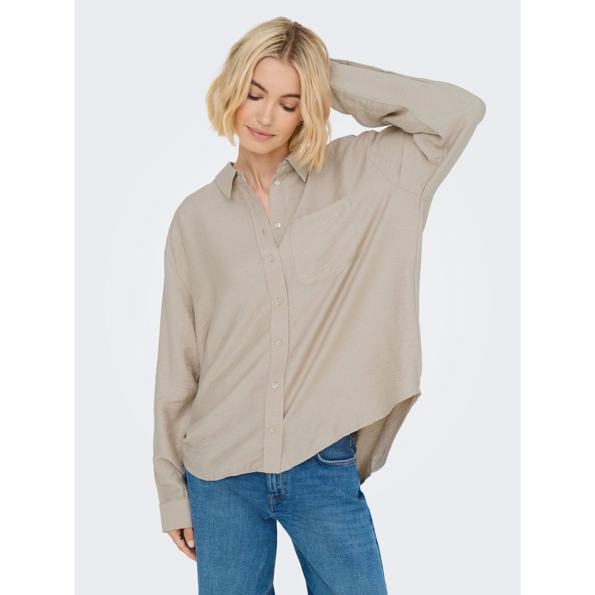 Chemise oxford tan, ONLY