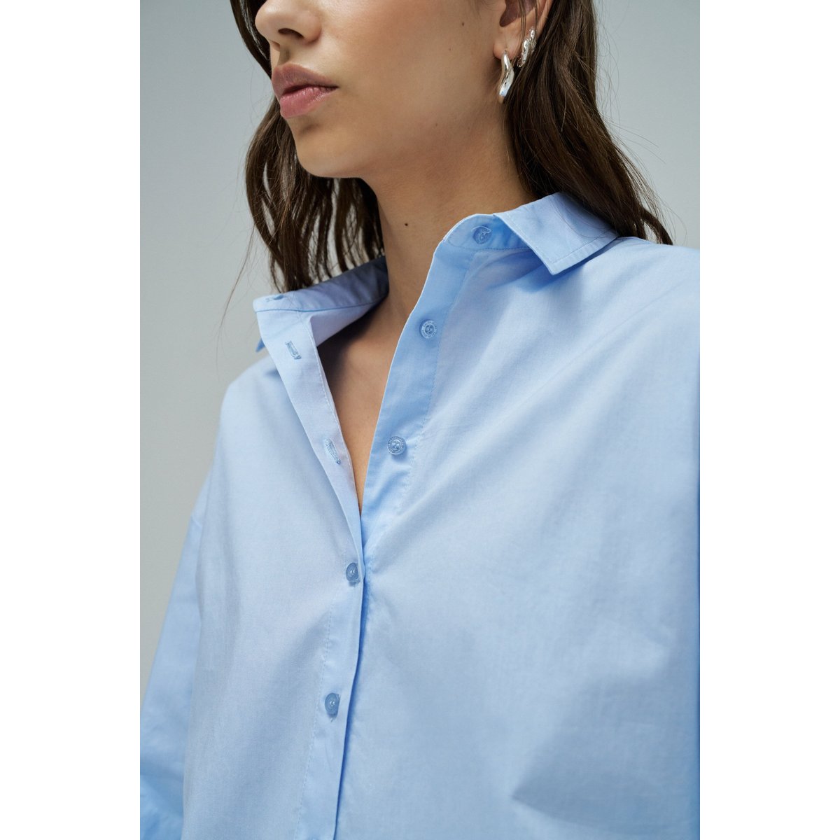BASIC SHIRT LOOSE FIT blanc, SALSA JEANS