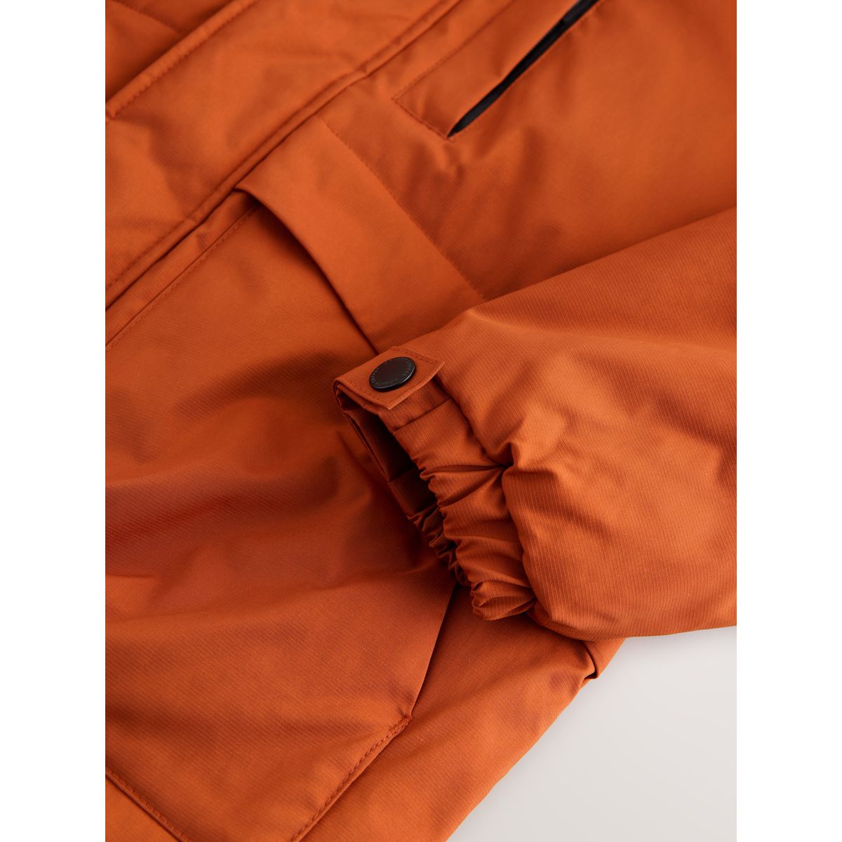 Parka déperlante avec doublure en polaire orange, NEXT