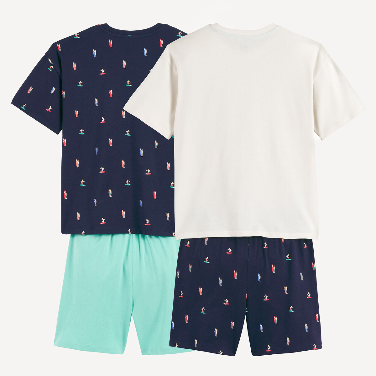 Set di 2 pigiami corti in jersey a tema surf da combinare tra loro assortiti , LA REDOUTE COLLECTIONS