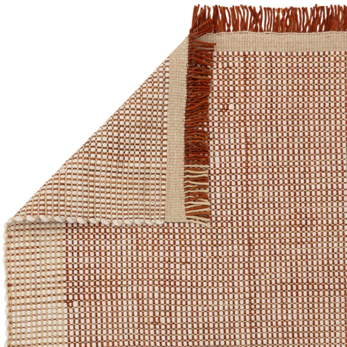 Tapis moderne en laine tissé main ELYSIUM rouge, NOVATREND
