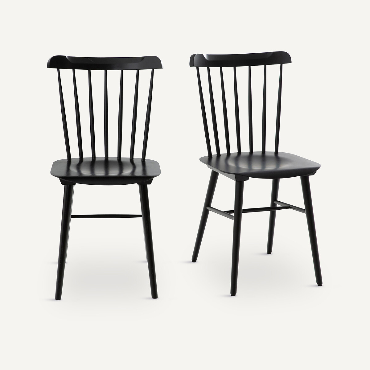 Set of 2 Ivy Dining Chairs black, AM.PM