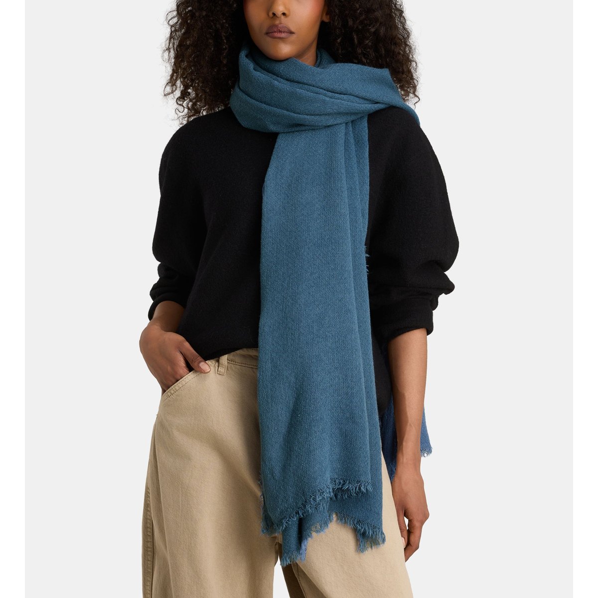 Echarpe jardin f bleu ardoise, GALERIES LAFAYETTE