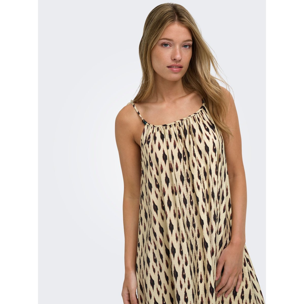 Robe blanche - brown rice 1, ONLY