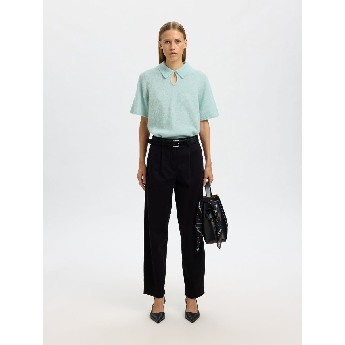 Top En Maille bleu - blue glow, SELECTED