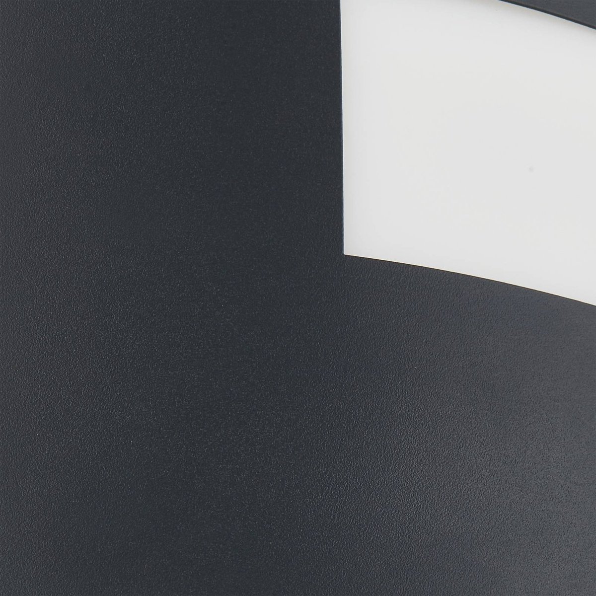 Applique extérieure en aluminium moderne noir, LINDBY