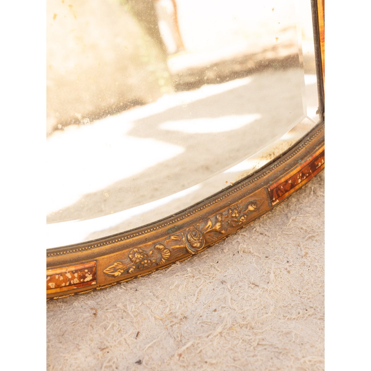 Miroir ovale en bois Georges N°1347 - Bon état miroir, DEBONGOUT