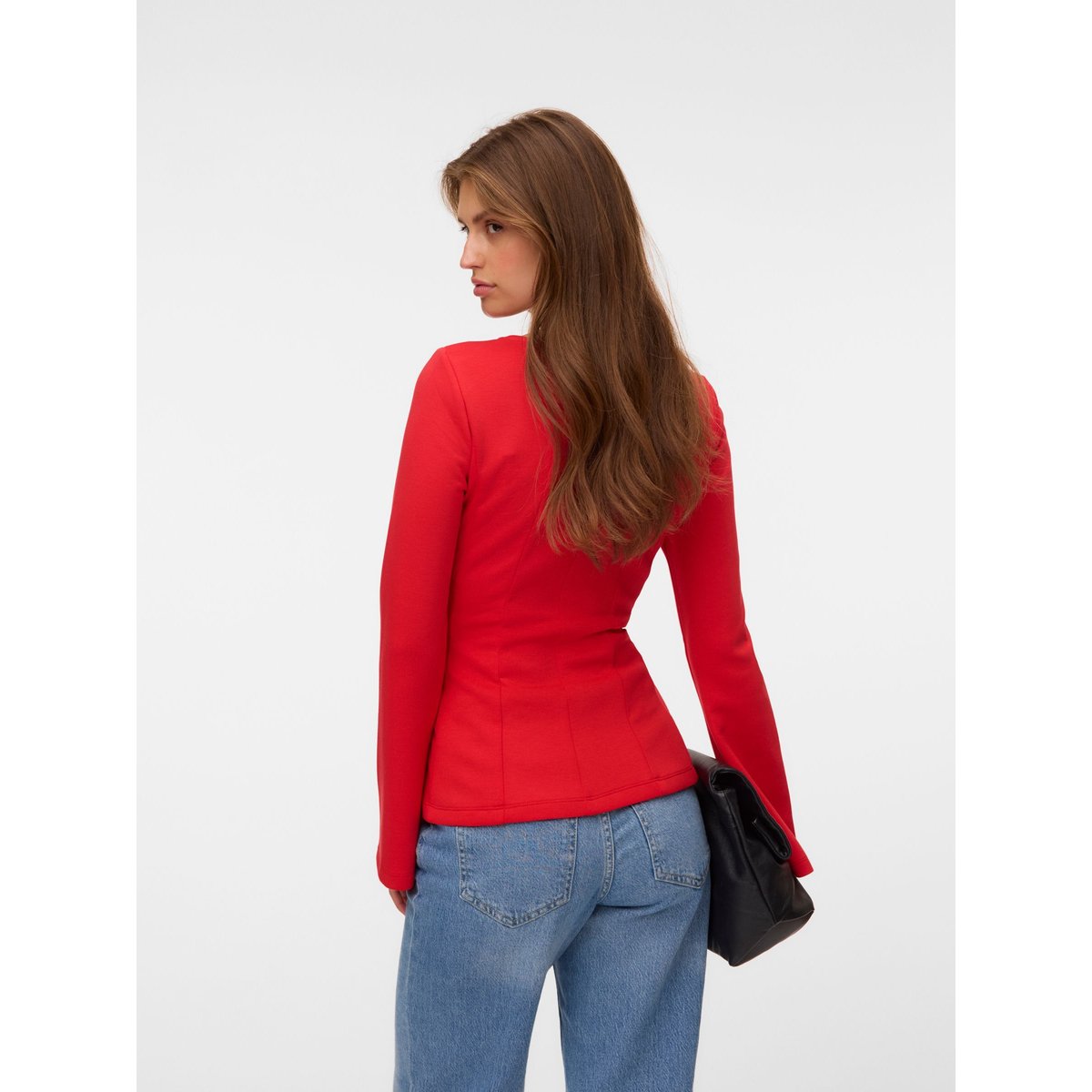Top high risk red, VERO MODA