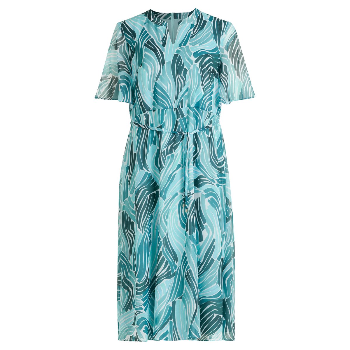 Robe en chiffon à manches à ailettes petrol/mint, BETTY & CO