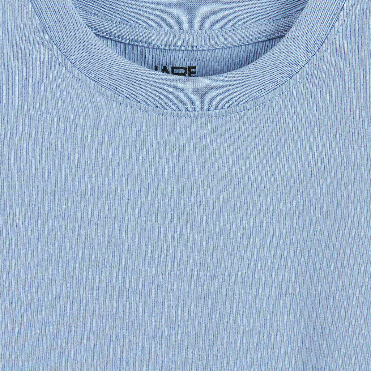 Lot de 3 T-shirts manches courtes, à col rond bleu + camel + gris anthracite, LA REDOUTE COLLECTIONS