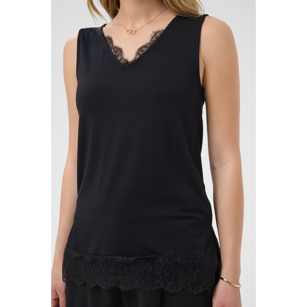 Jersey sans-manches noir pitch black, CREAM