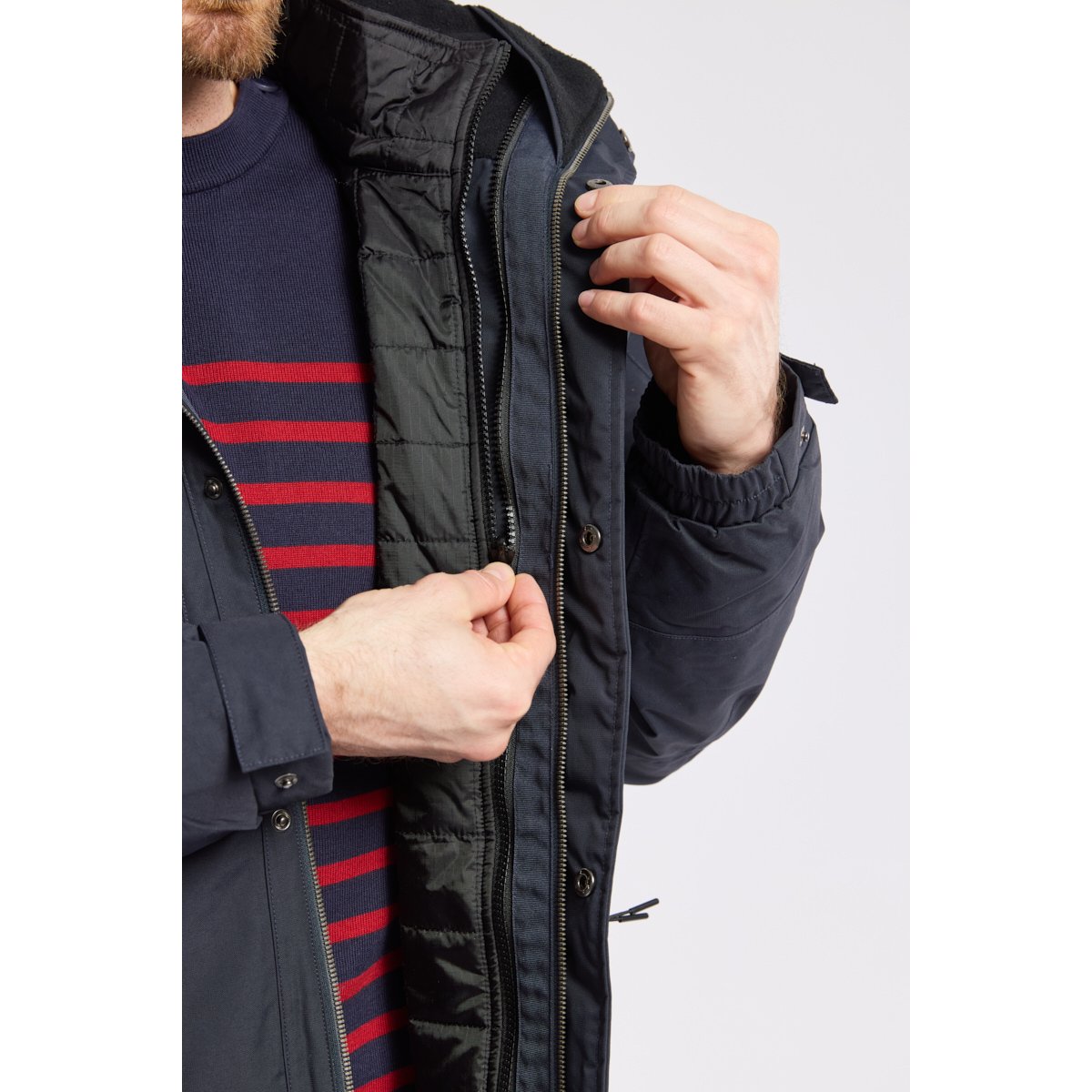 Parka Imper-respirante HIKER navy, BERMUDES
